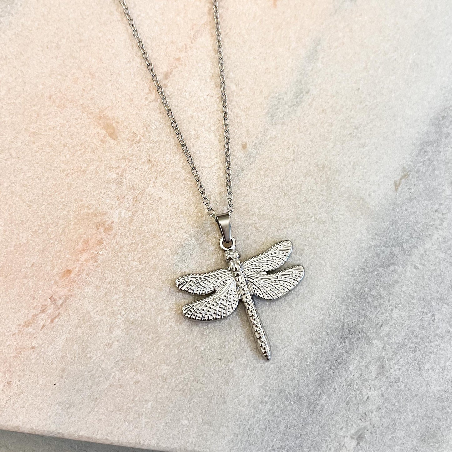 Dragonfly Necklace in Gold or Silver • Minimalist Nature Inspired Jewelry • Meaningful Symbolism Gift for Her •