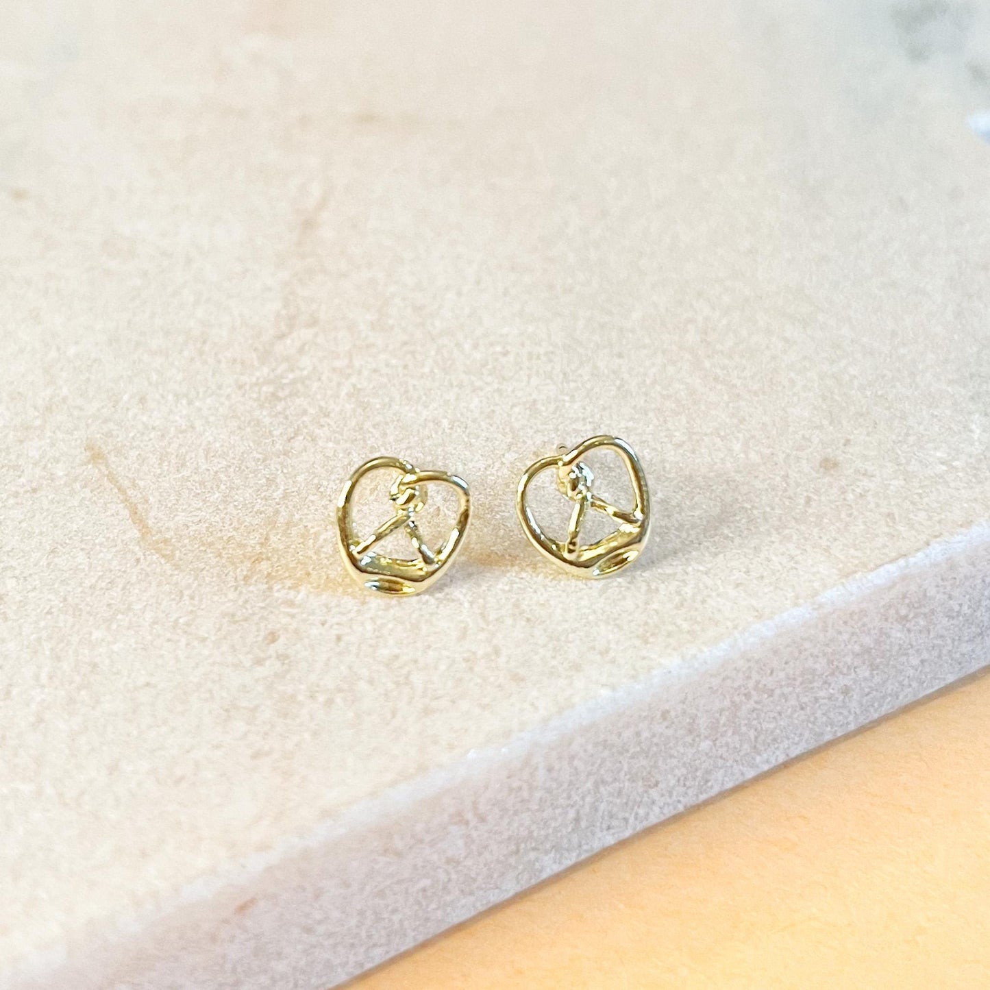 Gold Pretzel Stud Earrings | Tiny Foodie Gift for Baker, Quirky Miniature Pastry Jewelry, Unique Galentine Gift